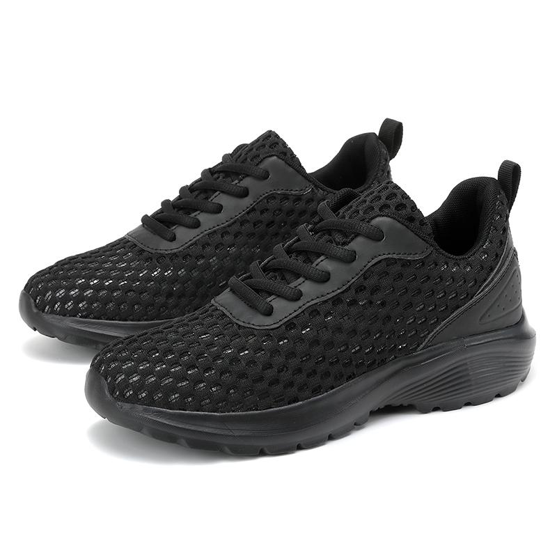 Summer Gray Women Casual Shoes Sports Mesh Breathable Summer Fashion Walking Shoes White Sneakers Big Size 42Ladies Flat Trainer