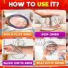 Flow Ring Spinner Arm Toy 5.1" Changing Fidget Flow Toy Infinity Loop Hand Rings Stress Relief & Fun Flow Toys For Kids Adults