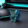 Office Desk Astronaut Figurine 3D Printed Moon Figurine, Sitting on Crescent Spaceman Ornament Statue, Desktop Decoration for Home Bookshelf Mini