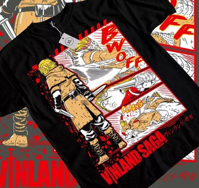 Vinland Saga Shirt,Thorfinn Shirt, Vinland,Askeladd,Manga Black Shirt,All Size