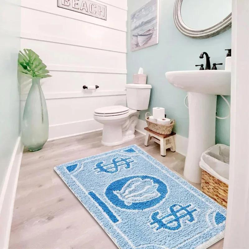 

VIKAMA Personalized Us Dollar Pattern Bedroom Non-Slip Carpet, Living Room, Kitchen, Bathroom Decorative Rug Pad 40x60cm