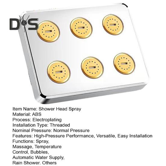 High-Pressure Small Shower Head Spray Low-Pressure Boost Smooth Surface Finish Shower Head High-performance Shower Spray