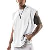 Men's Sleeveless Hooded Sports Vest - Casual European & American Style, Plus Size, Loose Fit