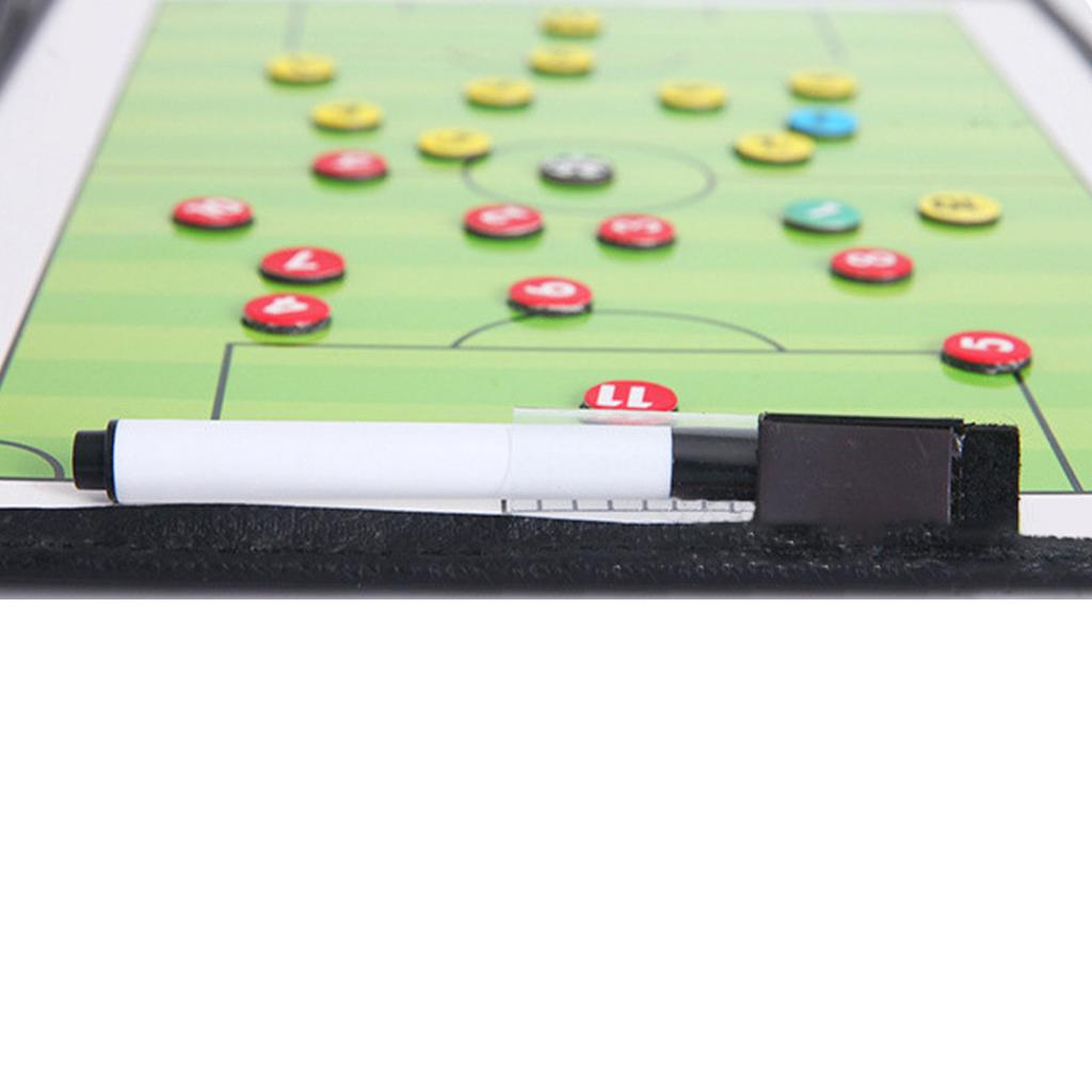 Coach S Soccer Strategy Boards Magnetic Dry Erase Football Coaching Board Foldable Double Sided Soccer Clipboard