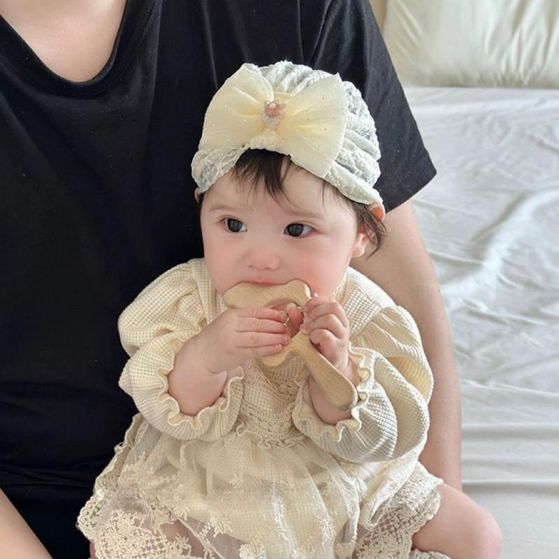Baby Girl Spring Summer Lace Infant Hat With Sunshade And Breathable Design For Newborns