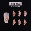 Nagelkunst Harz Diamant Schmuck Nagel Dreidimensionale Schnitzerei Diamant Schmuck Symphony Blume Tragen Nagelaufkleber