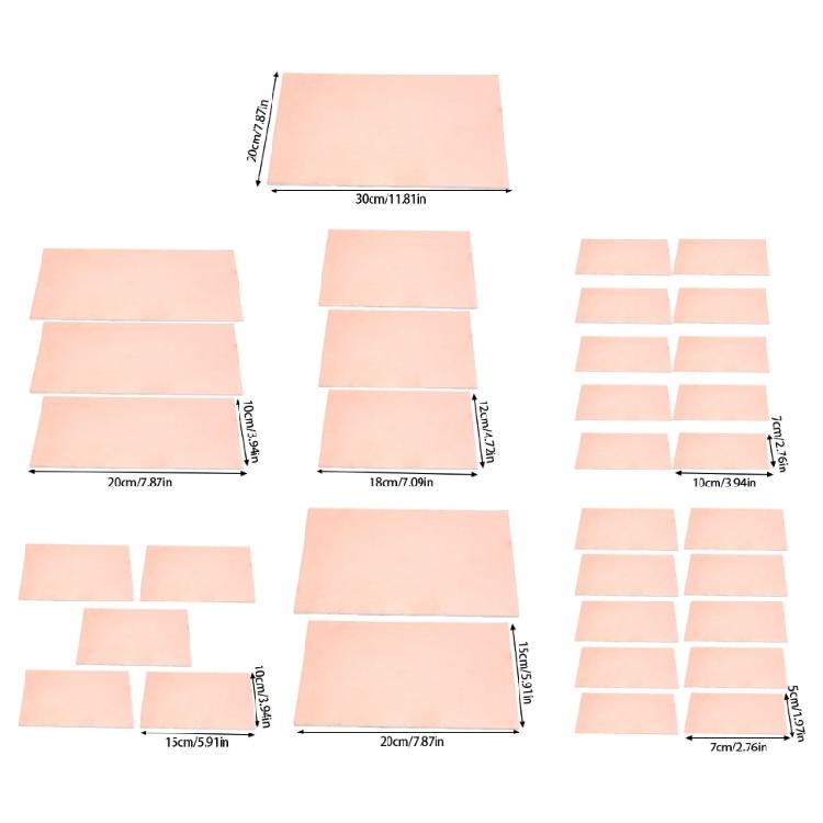 10pcs 1.5mm Double side Brass Clads Sheets Electronic Project Board for Innovative Electronics & Creative Experiments