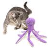 Zabawka dla kota ośmiornica z piszczałką puszysty teaser z mackami zabawka do gryzienia odporna na żucie zabawka ośmiornica interaktywna zabawka dla zwierząt domowych dla kotów