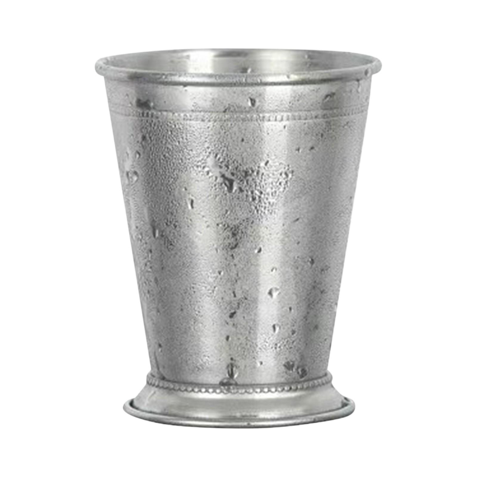 

Стаканы для мятного джулепа, классические стаканы из нержавеющей стали для вечеринок, баров, домашних ресторанов, 12 унций металлических коктейльных стаканов для пива, соков и напитков One Size серебряный