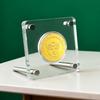 Commemorative Coin Storage Rack, Ornament, Transparent, Acrylic, Coin Display Rack, Commemorative Medal Collection Box, Suitable for 40mm/45mm