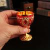 Calice Medievale Vintage Graal Sacro in Metallo Inciso a Mano Bicchiere da Vino Stile Europeo Bar di Casa Bicchieri Sala da Pranzo e Decorazione per la Casa