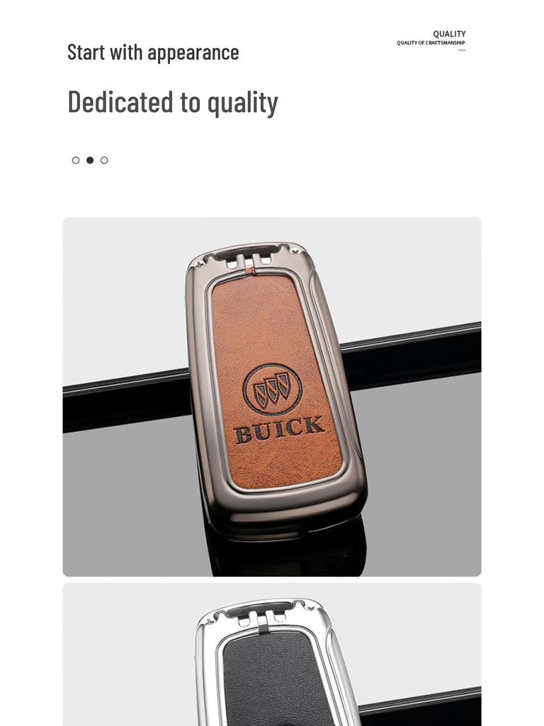 Buick Excelle, Regal, Encore, LaCrosse, Verano Folding Key Case with Buckle for Men and Women