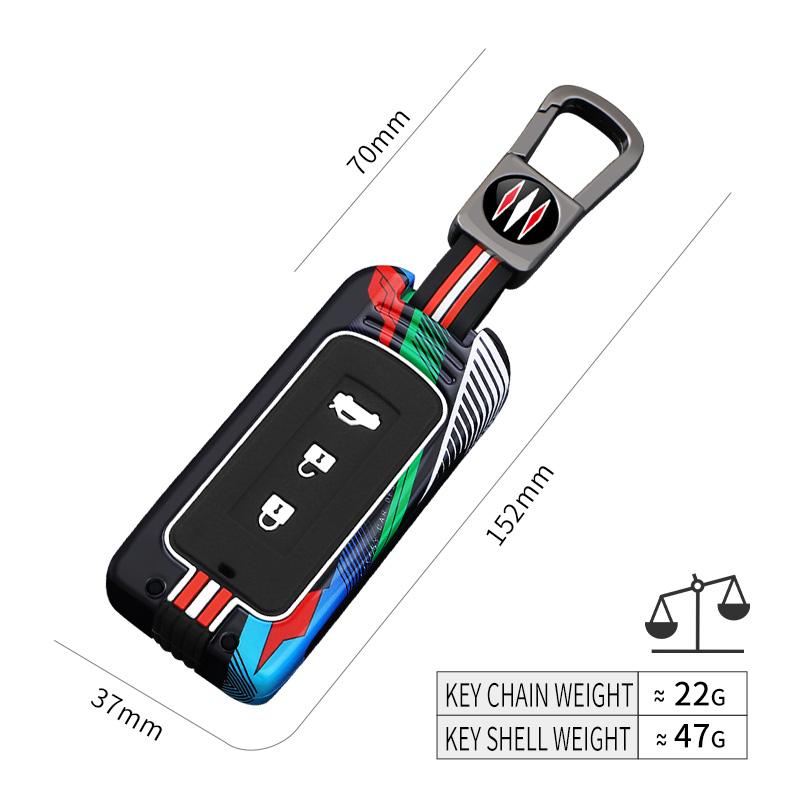 Kryt pouzdra na klíče od auta ze slitiny zinku pro Mitsubishi Outlander ASX LANCER Pajero Sport Eclipse Cross Ochranný držák Klíčenka