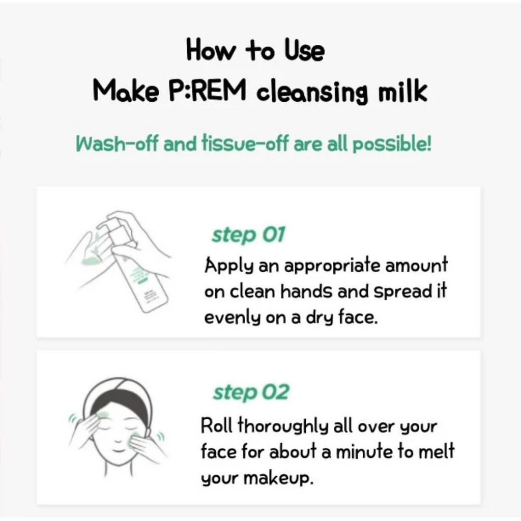 [P:rem] Safe Me Releif Feuchtigkeits-Reinigungsmilch 200ml / 500ml