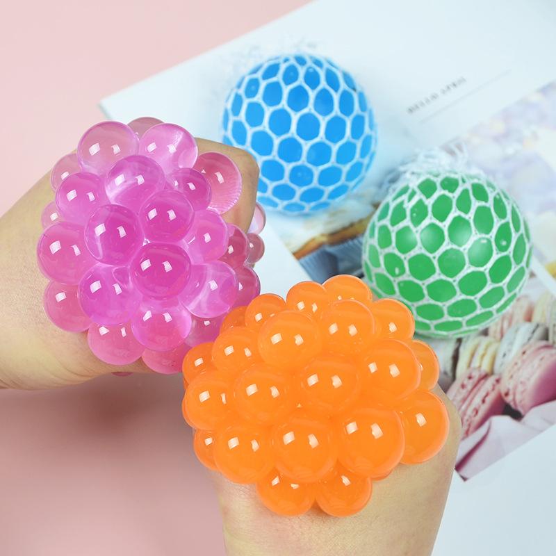 Creative Vent Ball, Decompression Grape Ball, Kneading Music Ball Toy, Crystal Colored Beads, Water Ball Decompression Artifact, Tricky Gift