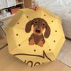 1 Stück Dackel Liebe Regenschirm mit Kunststoffgriff, Geeignet für alle Jahreszeiten Zuhause Reisen Outdoor RegenschirmDD327