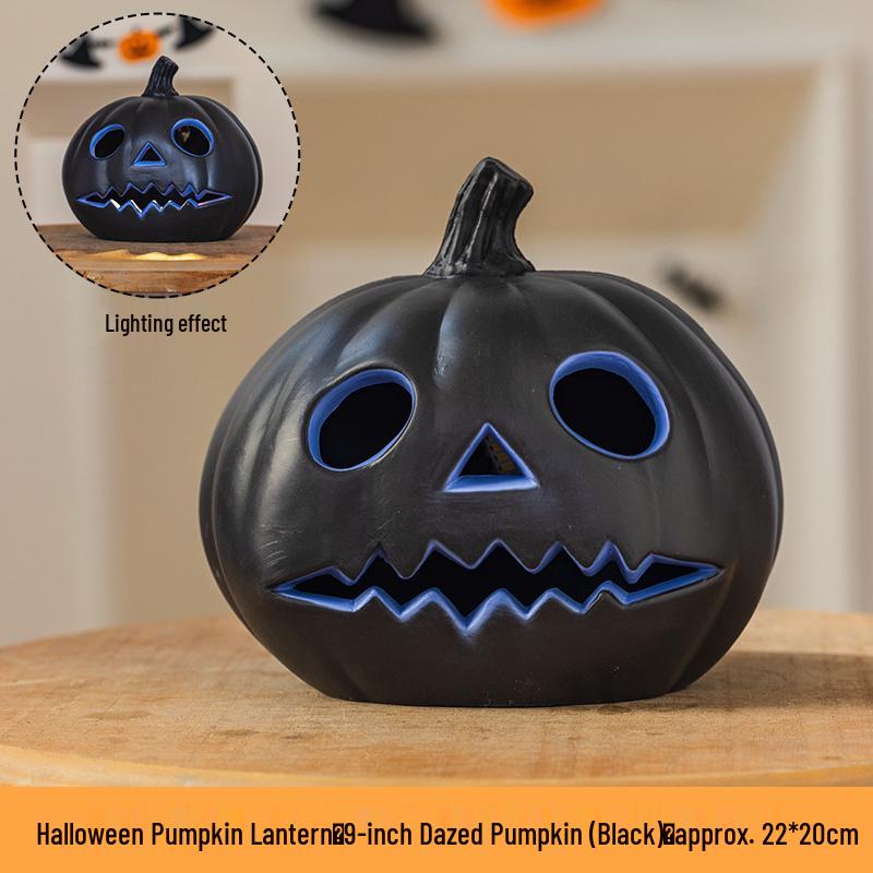 Luminous White Pumpkin Lantern: Large Halloween Decoration for Shopping Malls & Theme Events