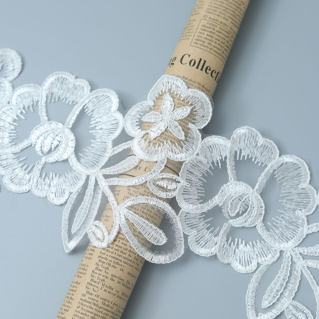 Transparent Sheet Flower Car Bone Lace Lace Clothing Hem Decorative Lace 15Cm