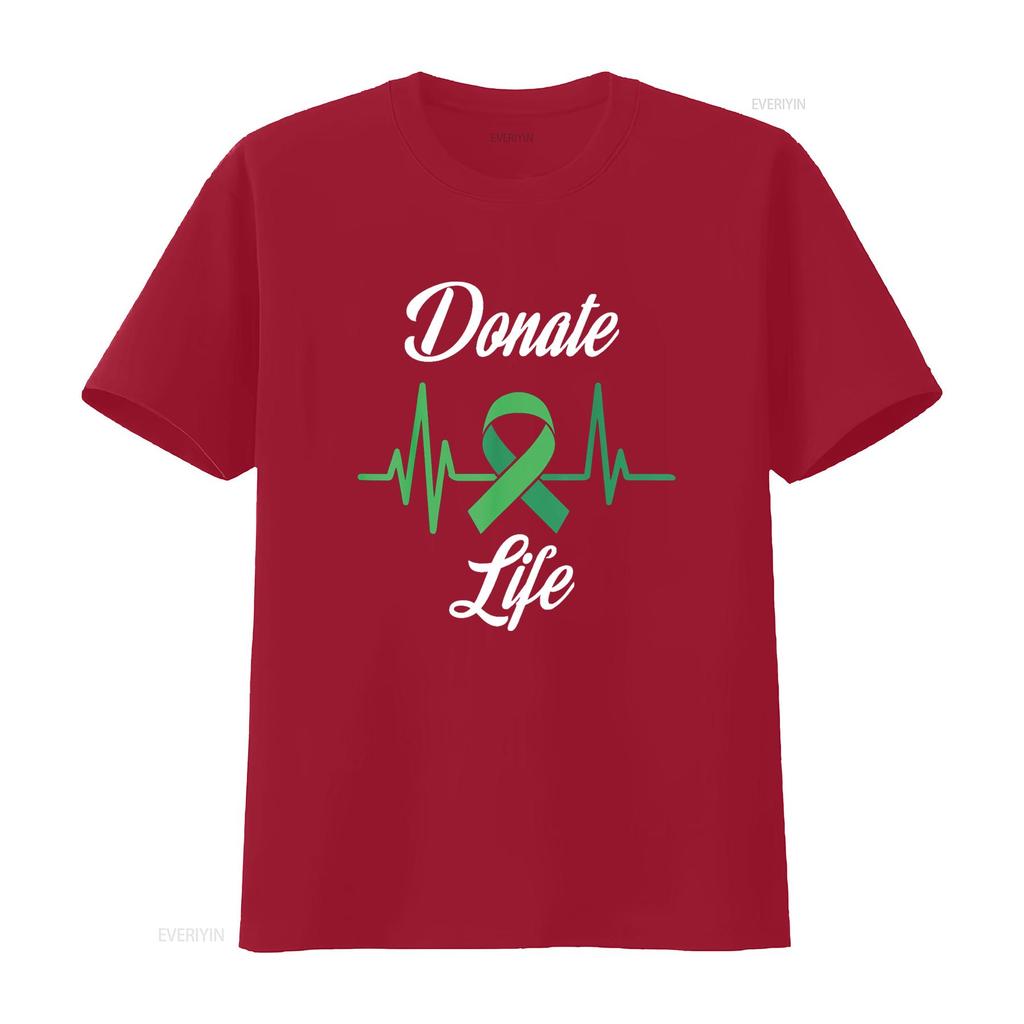 Organ Donors Heartbeat Donate Life T Shirt Vintage Washed Comfortable Stylish Breathable Slightly Stretched Soft Fashion