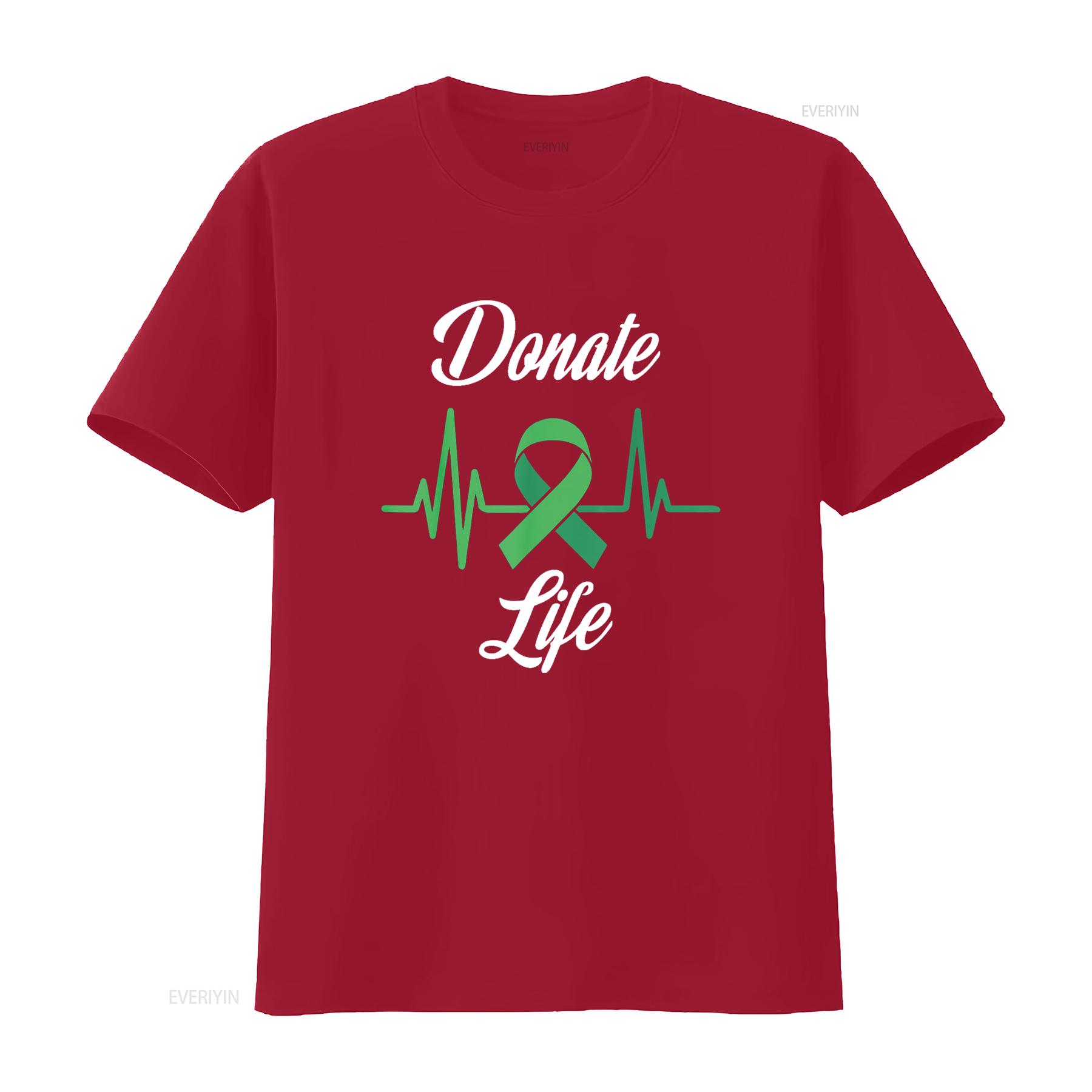 

Organ Donors Heartbeat Donate Life T Shirt vintage Washed Comfortable Stylish Breathable Slightly Stretched Soft fashion S
