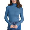 Women's Turtleneck Knit Sweater Top Long Sleeve Casual Basic Layering Pullover