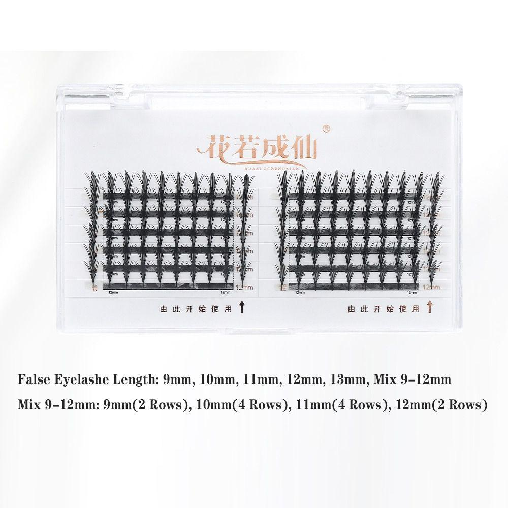 Tower Top False Eyelashes 12 Rows Premade Fan Lashes Natural Eyelashes Extensions  Women