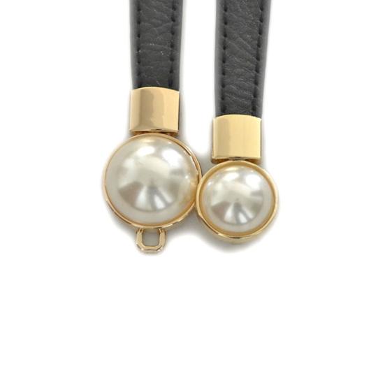 Fashion Women Elastic Faux Pearl Thin Skinny Waistband Waist Belt Dress Decor