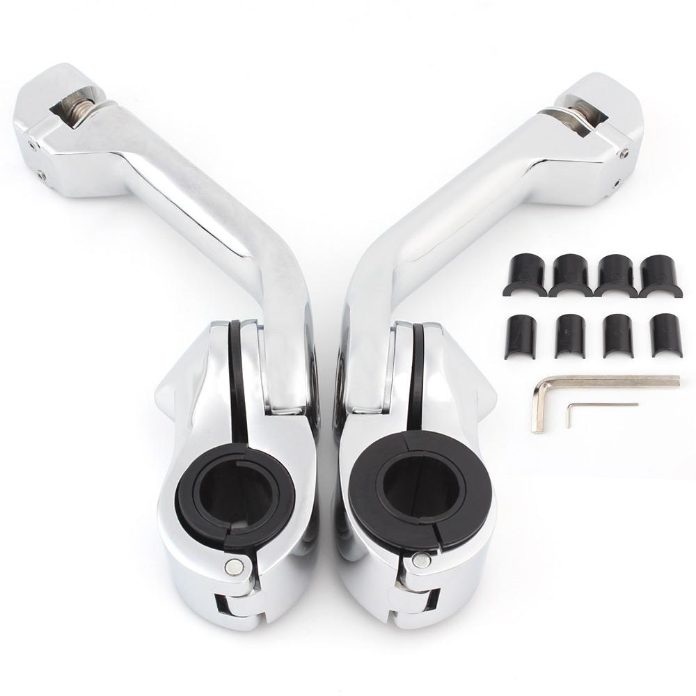 Motorcycle Accessories 1-1/4" 32mm 1 Pair Highway Pegs Mount For Honda GoldWing GL1500 GL1100 GL1200 GL1800 VT750 Harley  Suzuki