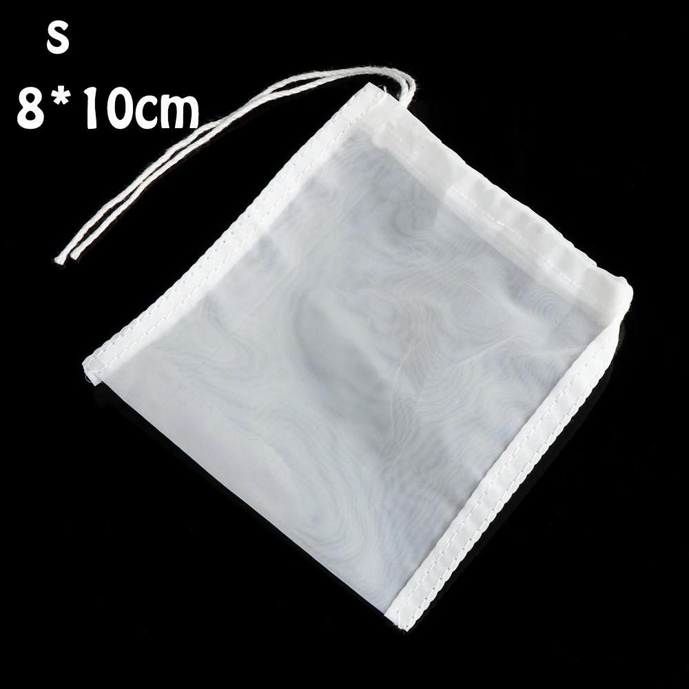 5 size Nylon Fine Mesh Nut Milk Bag Reusable Almond Milk Bag Strainer Fine Mesh Nylon Cheesecloth Cold Brew Coffee Filter