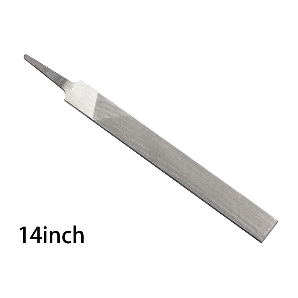 "Metal and Woodworking Flat Head Steel File Set with Medium Toothed Blades for Precision Grinding and Smoothing"