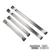 4pcs Door Sill Protector Scratch Protection Stainless Steel Door Sill Scuff Plate Trim Sticker Strip