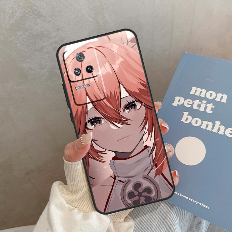 Genshin Impact Yae Miko Case For Xiaomi 15 14 Ultra 13T 14T 15T Pro 17 Pro Max POCO X7 Pro X5 X6 F5 F6 F7 F8 Cover