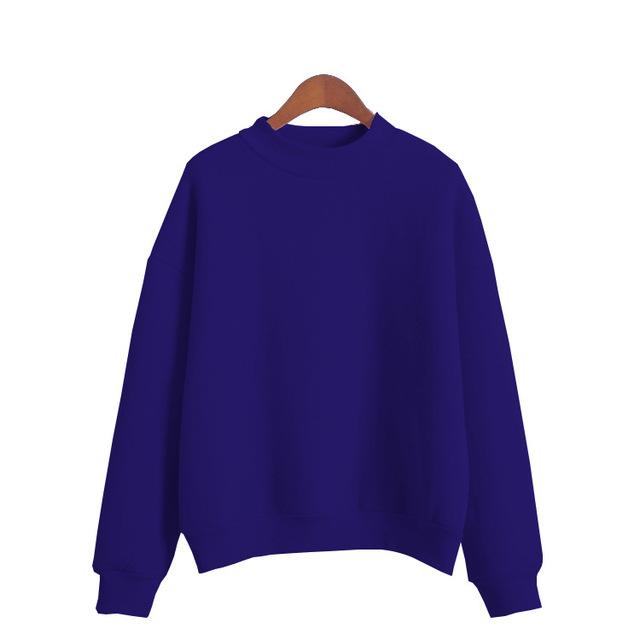 Frau Sweatshirts 2022 Süße Koreanische Oansatz Gestrickte Pullover Dicke Herbst Winter Candy Farbe Lose Hoodies Solide Frauen Kleidung