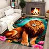 Lion Family In The Forest for Living Room Rug, BedRoom Rug, Study Room Rug, Hallway Decoration, Perfect for Home Decoration or Holiday Gifts