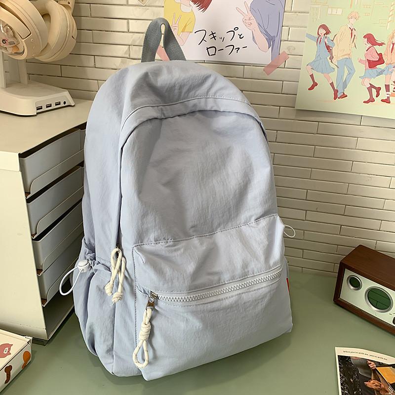 Designed Minimally Backpack With Solid Color Design For School And Activities