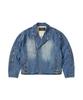 Libere Wide Denim Rider Jacket / Blue