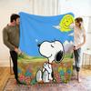 Cartoon 2026 New Kawaii Snoopy Children Warm Soft Anime Blankets for Sofa Bed Cover Blanket Suitable for Birthday Souvenir Gifts