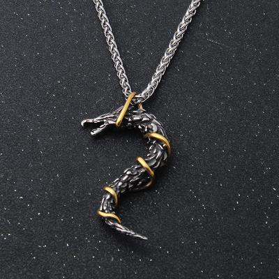 Stainless Steel Viking Necklace Keel Chain Choker Jewelry Punk Gothic Accessories