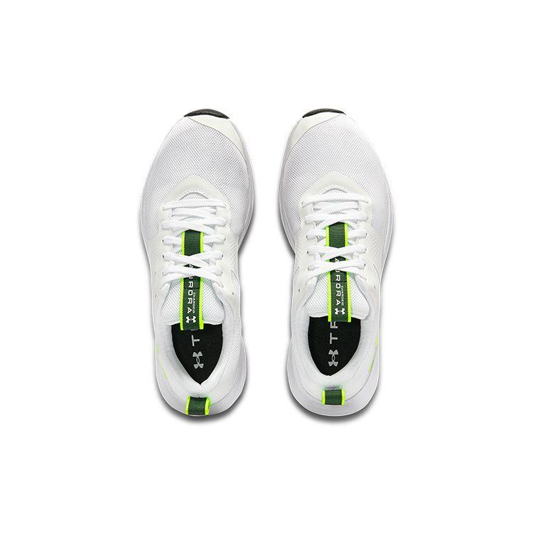 Under Armour Charged Aurora Breathable Non-Slip Durable Low-Top Training Shoes Women sneaker White Green 3022619-105
