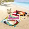 Eric Print Beach Towel, Large Soft Quick Dry Towel for Beach Camping Swimming