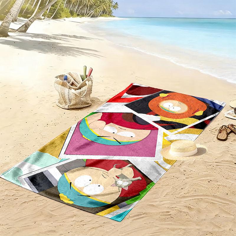 Eric Print Beach Towel, Large Soft Quick Dry Towel for Beach Camping Swimming