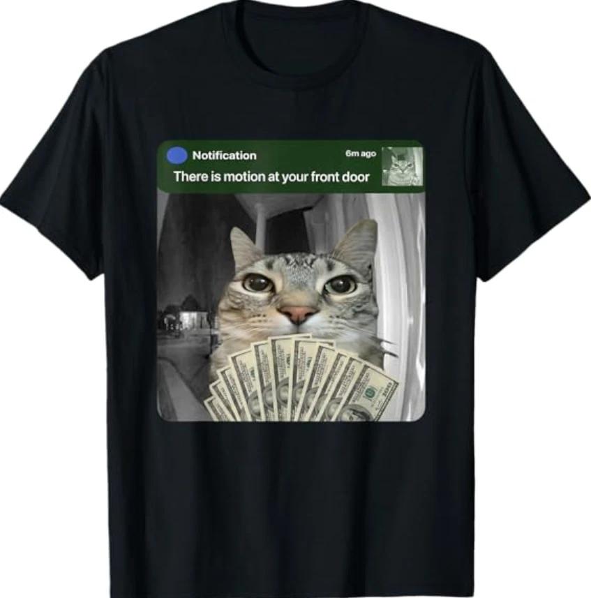Ring Cat with Motion Meme T- Shirt M