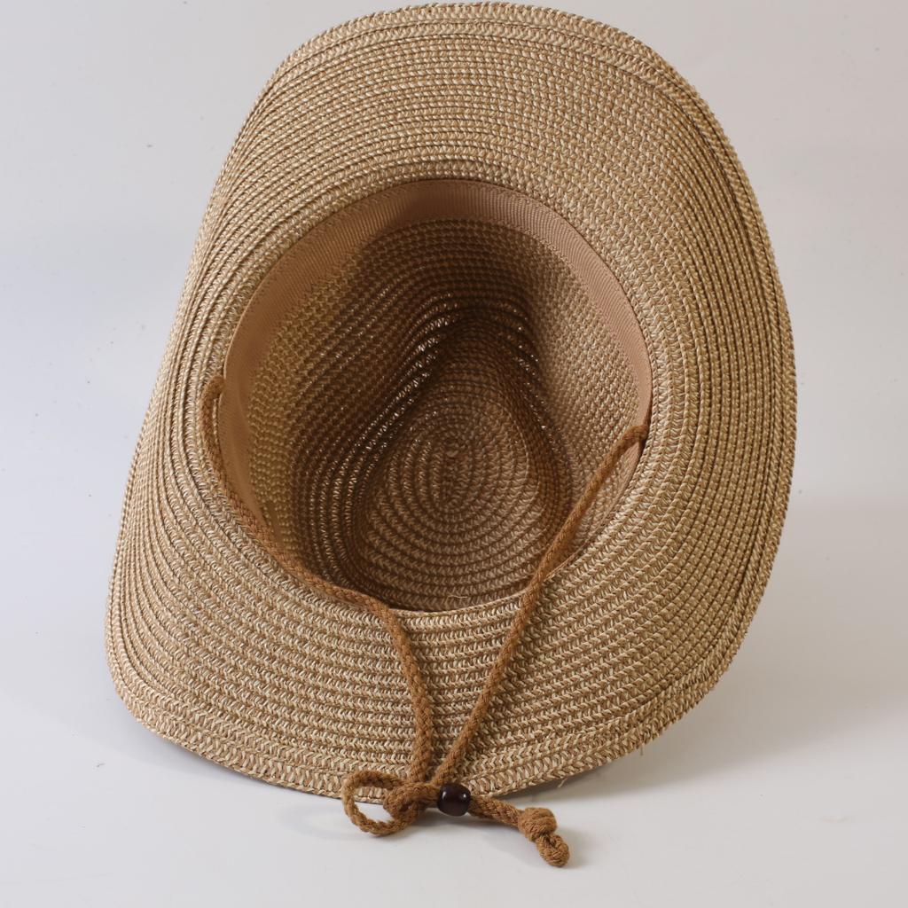 Populaire Europese en Amerikaanse klassieke stro geweven westerse cowboyhoed heren- en dames outdoor mode OL-stijl geweven tophoed