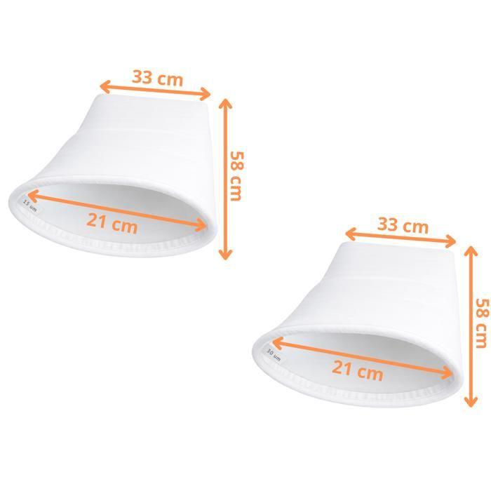 Bolsa Filtrante Piscina [Lote 2] 15 Micras + 30 Micras Compatible Desjoyaux F15 PF180 PFI180 PFI181 PF250 58x33cm Ø21cm Phonillico®