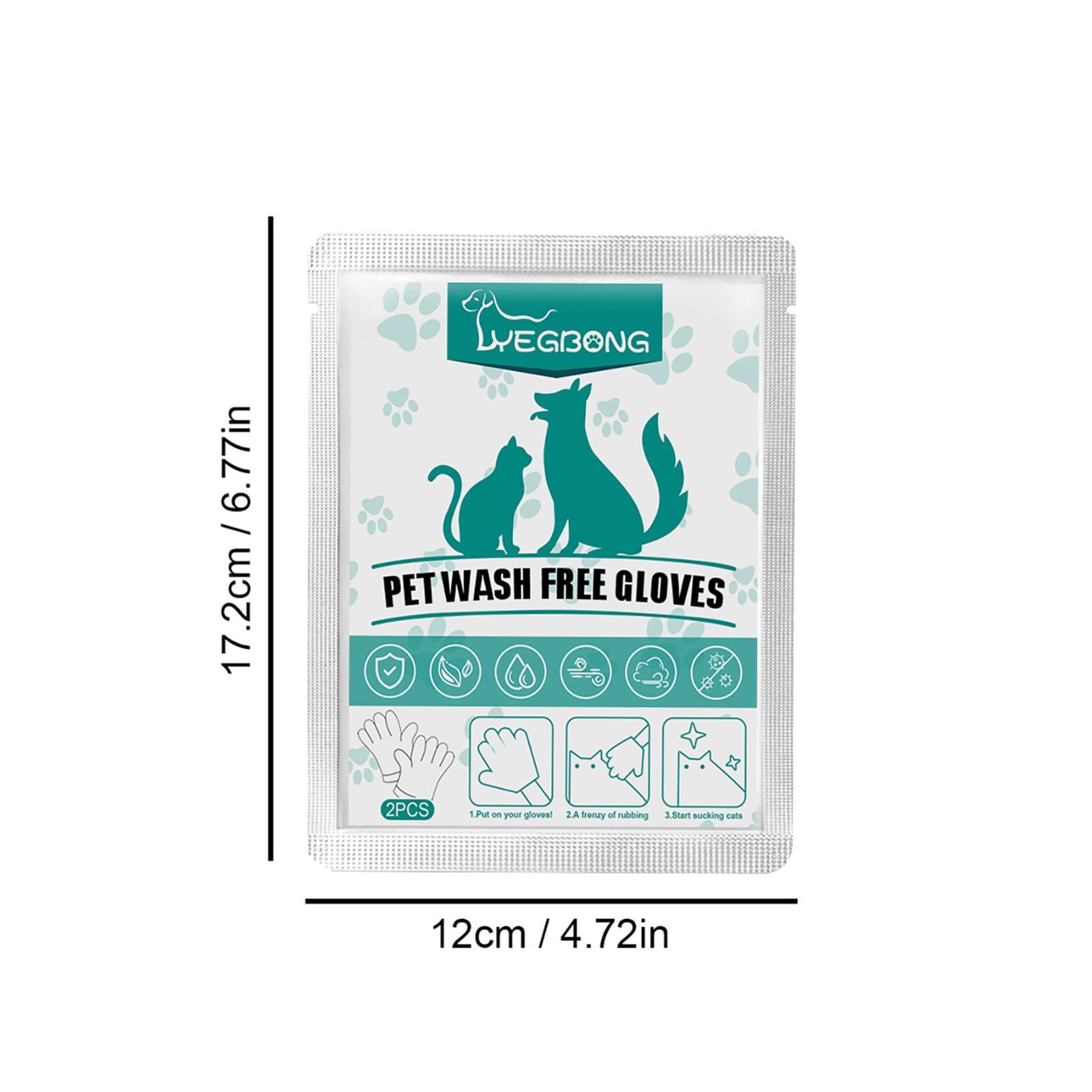 

Portable Pet Grooming Wipes No-wash Gloves Disposable Cleaning Massage Supplies For Dog Cat Walking Hiking Outdoor Travel Clean