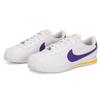 Nike Cortez Abrasion Resistant Low Top Kids Lifestyle Shoes White Purple Sneakers DM0950-105