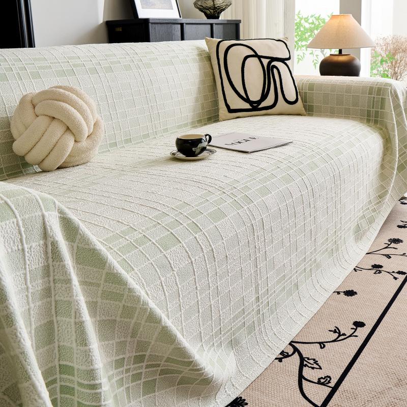 Ice silk summer sofa cover fabric cushion sofa cushion anti-slip cat scratch cover cover