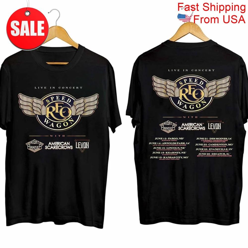 New REO Speedwagon 2024 Tour Gift For Fans Unisex S-5XL Shirt 1LU991