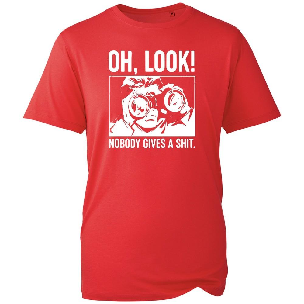 Oh Look Nobody Gives A Sht Tshirt Funny Sarcastic Graphic Tee Unisex Black Uk S