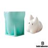 3D Cat Silicone Mold DIY Mousse Cake Jelly Pudding Candle Mold Wax Candle Making Ice Tray Soap 3D Pudding Mold Home Decoration